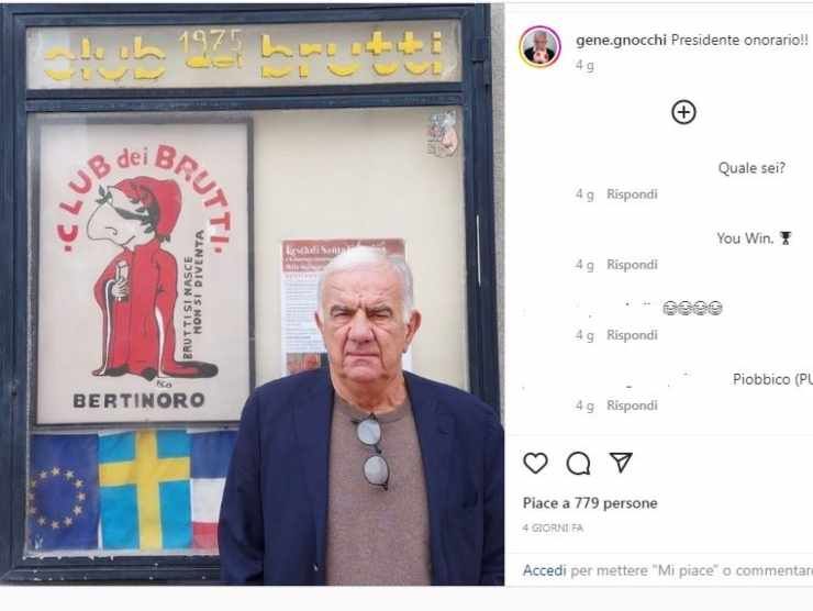 Gene Gnocchi e il Club dei Brutti (Instagram) 18.11.2022 stylife